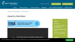 Sport Aberdeen | Aquatics Aberdeen