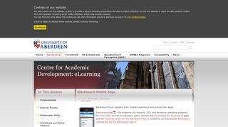 Blackboard Mobile Apps | eLearning Team | The University of Aberdeen