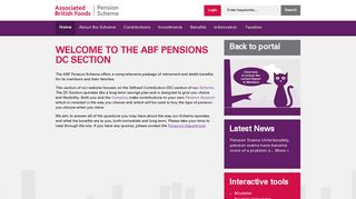 ABF Pensions - DC Section - Homepage