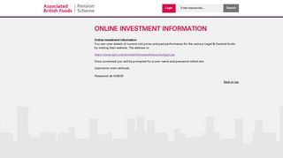 ABF Pensions - DC Section - Online investment information