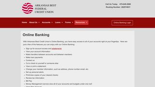 Online Banking - Arkansas Best FCU