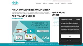 Abila Fundraising Online Help | Abila