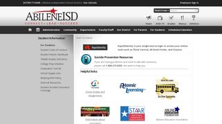 For Students | Abilene Independent School District