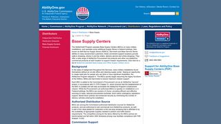 Base Supply Centers - AbilityOne