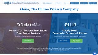 Abine Blur: passwords, payments, & privacy
