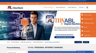 myABL Personal Internet Banking - Allied Bank Limited