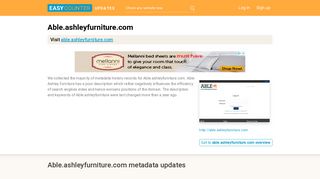 Able Ashley Furniture (Able.ashleyfurniture.com) - Ashley Blended ...