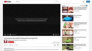Accessing the Early ABLES Professional Learning Portal - YouTube