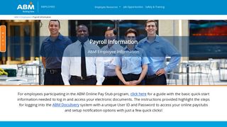 Payroll Information - Employees | ABM