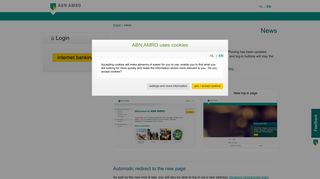 New log-in page Access Online - ABN AMRO