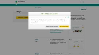 New log-in page - ABN AMRO
