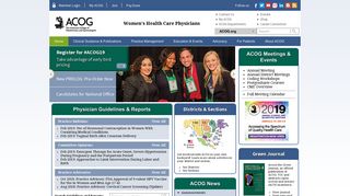 The American College of Obstetricians and Gynecologists - ACOG