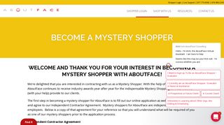 Mystery Shopping - AboutFace