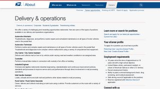 Delivery and Operations - Careers - About.usps.com