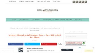 Mystery Shopping With About Face - Earn $25 to $45 Per Shop!