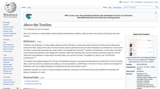 Above the Treeline - Wikipedia