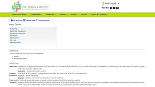 the Public Library Classic Catalog