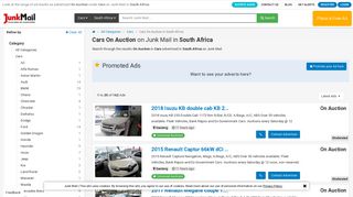 Cars On Auction in South Africa | Junk Mail