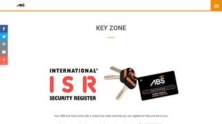 KEY ZONE – Avocet Hardware (UK) Ltd - ABS Secure