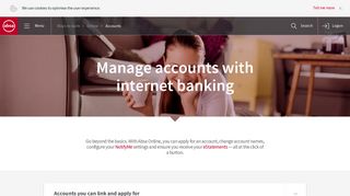 Manage accounts with internet banking - Absa