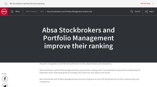 Absa Stockbrokers and Portfolio Managers ranked sixth