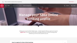 Absa | Manage your online banking profile
