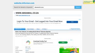 absamail.co.za at WI. Home | Vox Telecom | A Leading South African ...