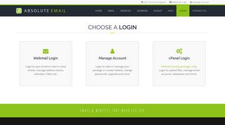 Login | Manage Your Email, Domain or Hosting Account | Absolute ...