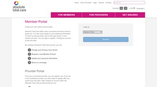 Portal for Members | Login | Absolute Total Care