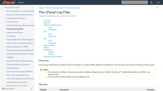 The cPanel Log Files - cPanel Knowledge Base - cPanel Documentation