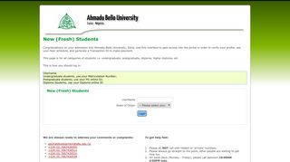Ahmadu Bello University - ABU Registration Portal