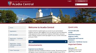 Acadia Central (Students)