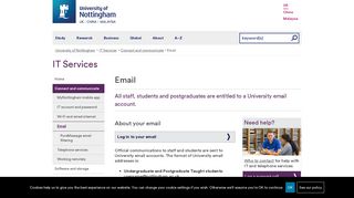 Email - The University of Nottingham