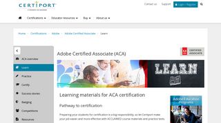 ACA Learning Products :: Adobe Certified Associate Certification ...