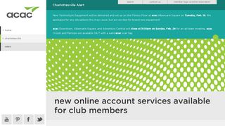 New Online Account Services Available for Club Members - acac Fitness