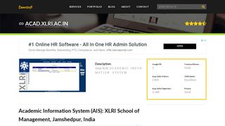 Welcome to Acad.xlri.ac.in - Academic Information System (AIS): XLRI ...