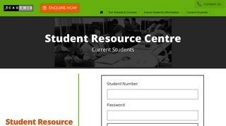 Student Resource Centre - My Academia Portal | Study In Australia