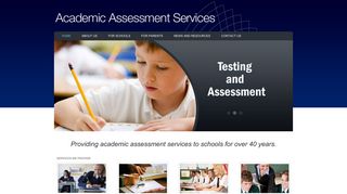 Academic Assessment Services: Assessment and analysis of ...