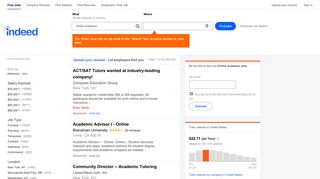 Online Academic Jobs, Employment | Indeed.com