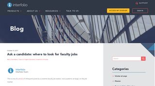 Faculty jobs: five great academic job boards - Interfolio