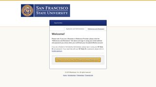 Sign In - San Francisco State University Scholarship Opportunities