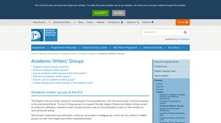 Academic Writers' Groups • European University Institute