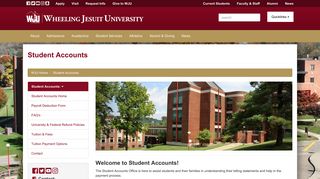 Student Accounts | WJU - Wheeling Jesuit University
