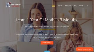 Elephant Learning Math Academy - Math Accelerator For Children
