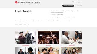 Department Directories | Academy of Art University