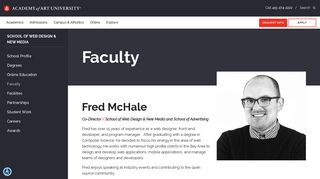 Web Design Faculty | Academy of Art University
