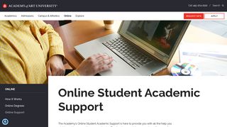 Online Learning: Student Academic Resources | Academy of Art ...