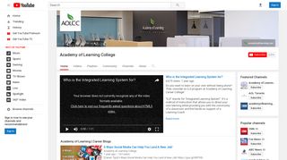 Academy of Learning College - YouTube
