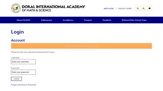Login - Doral International Academy of Math and Science K-8