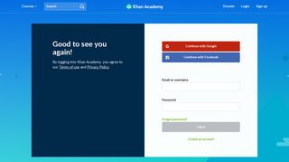 Khan Academy Login